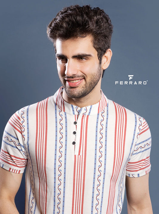 FR 635 GRID PRINTED WHITE RED